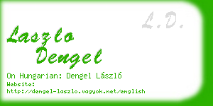 laszlo dengel business card